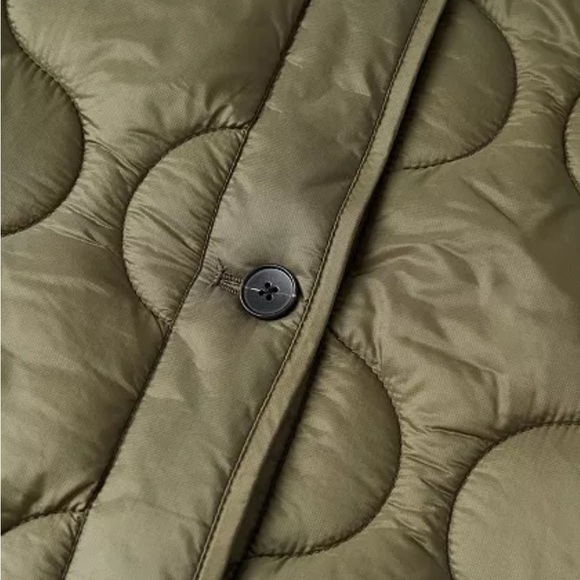 Olive Quilted Jacket - Picture 11 of 11